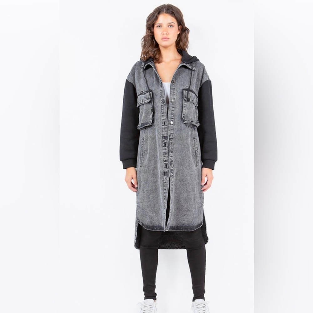 Hooded Denim Jacket